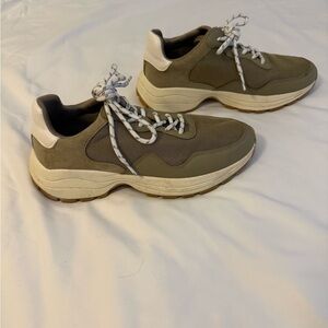 a new day Khaki and White Athletic Sneakers